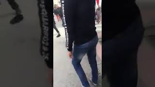اخطر فيديو مدينة فاس مجرم ضد الشرطة و سلاح الابيض لا يرحم