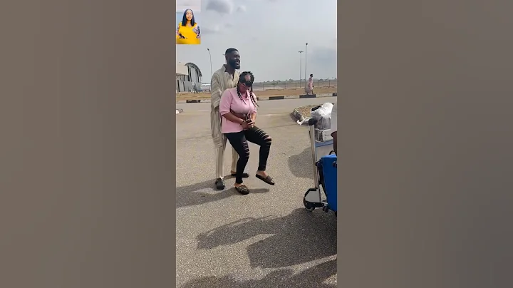 Nigerian actress, Ruby Ojiakor so excited to welcome home her handsome hubby Moc Madu . So adorable