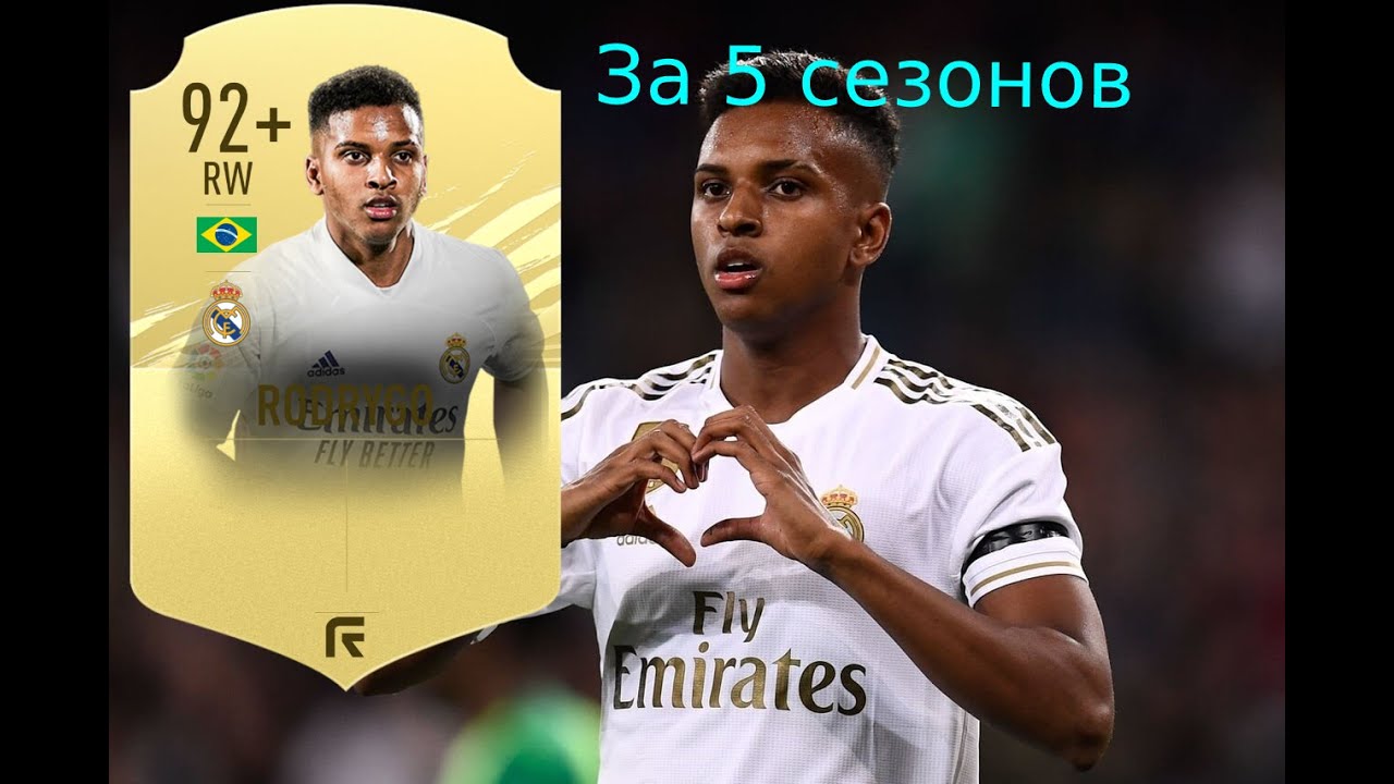 Развитие Rodrygo  из Real Madrid в Fifa21
