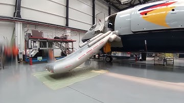 Emergency Escape Slide Deployment Boeing 737- In Out View