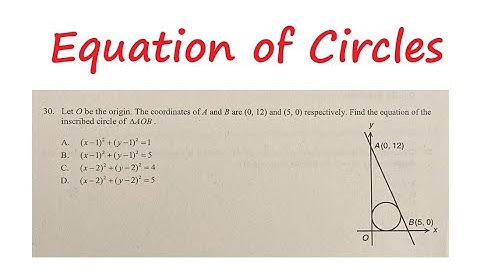 [[我有數要問]] HKDSE Maths Students Q20251026|| q30|| Equation of Circle|| Tangent|| HKDSE Maths