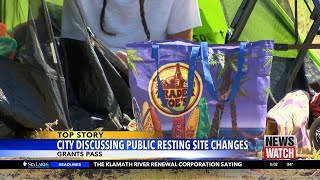 Grants Pass City Council discuss changes to public resting sites