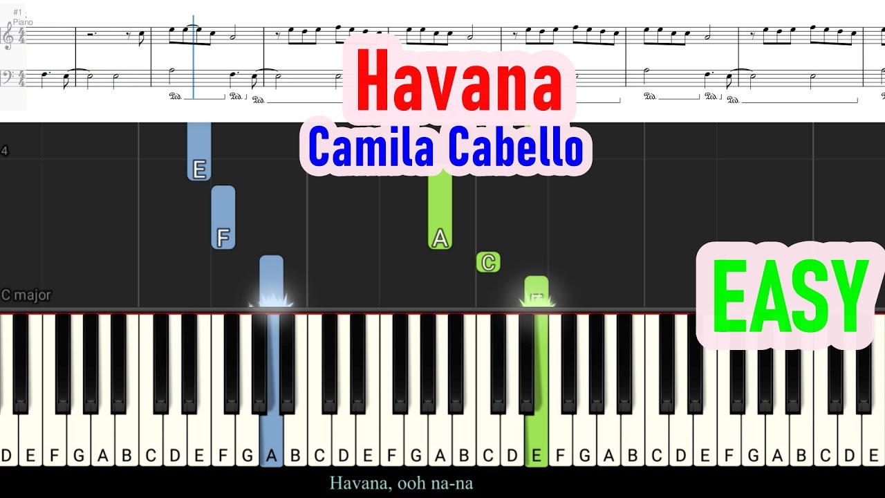 Havana Easy - Camila Cabello | Piano For Beginners