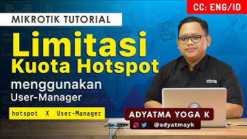 Hotspot Quota Limitation with User-Manager - MIKROTIK TUTORIAL [ENG SUB]