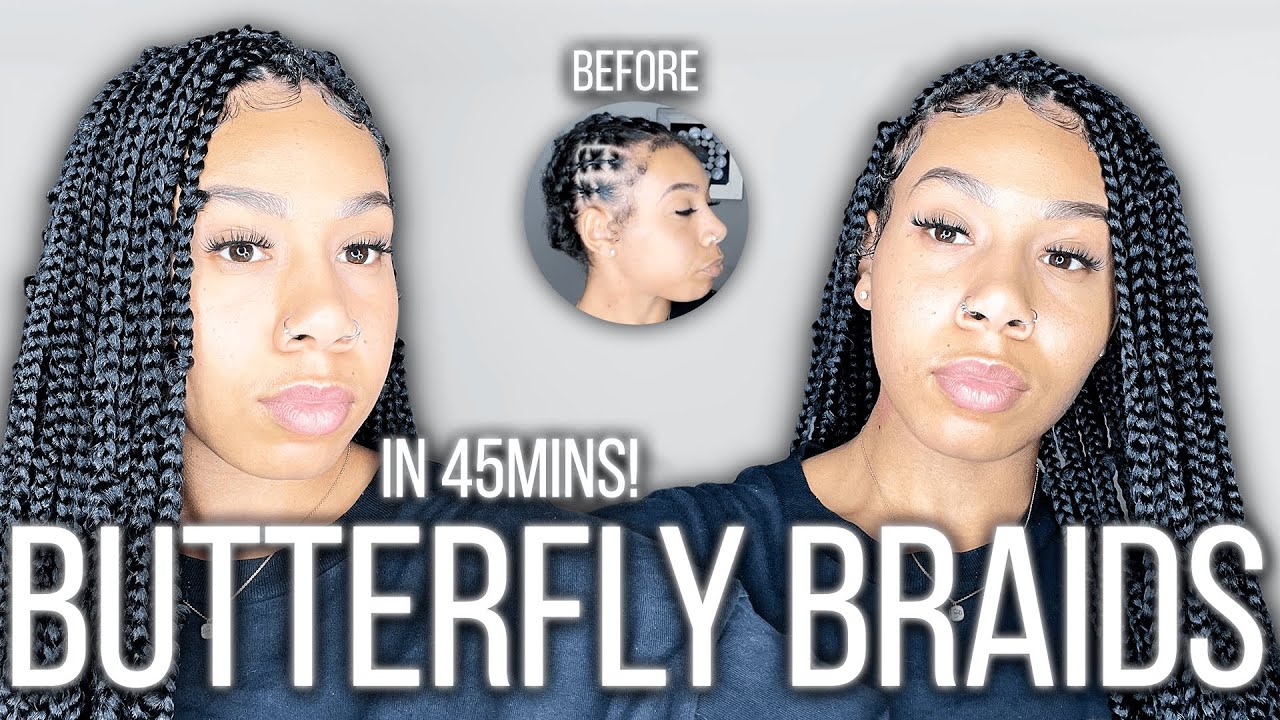 BUTTERFLY BRAIDS IN 45MINS FT. THEJANETCOLLECTION | KDiani