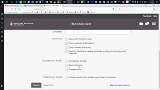 OneSearch: Searching for Peer-reviewed Articles