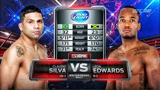 Leon Edwards vs Claudio Silva Loss Fight