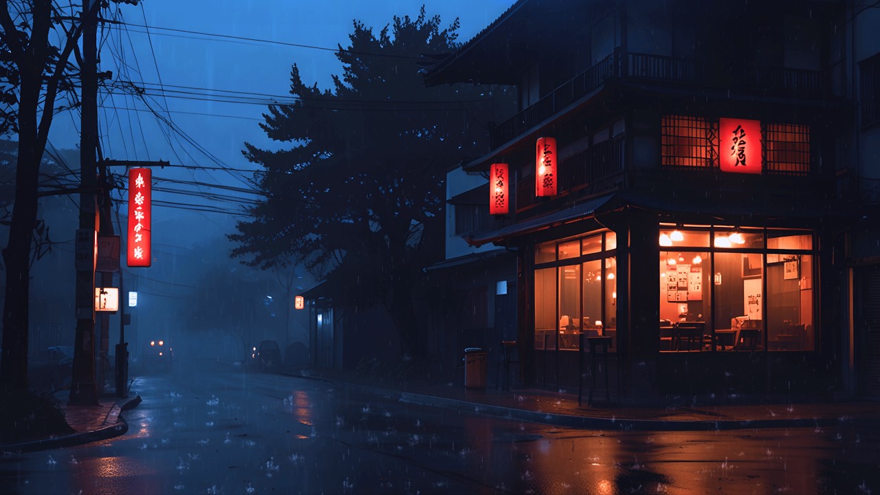 Tokyo Streets Lofi 🌧️ Midnight Rain Lofi for Focus and Calm