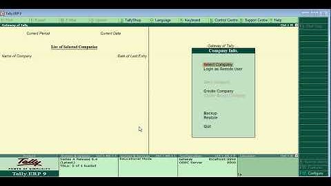 How to load and shut  a company.