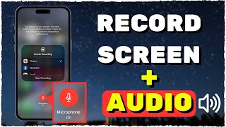 iPhone Screen Recorder WITH AUDIO (SOUND) Tutorial I iPhone 15/14/13/12