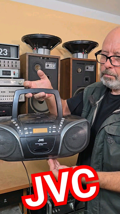 JVC CD portable system RC-EZ55 - radio cassette recorder with CD player@Angelicaaudio