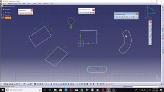 9.Predefined Profile CATIA V5 :Rectangular-Oriented Rectangular-Parallelogram-Elongated Hole-Keyhole