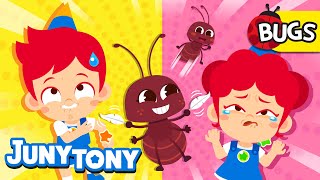 Ants in My Pants 🐜 | It’s So Ticklish!😫 | Insect Songs for Kids | JunyTony