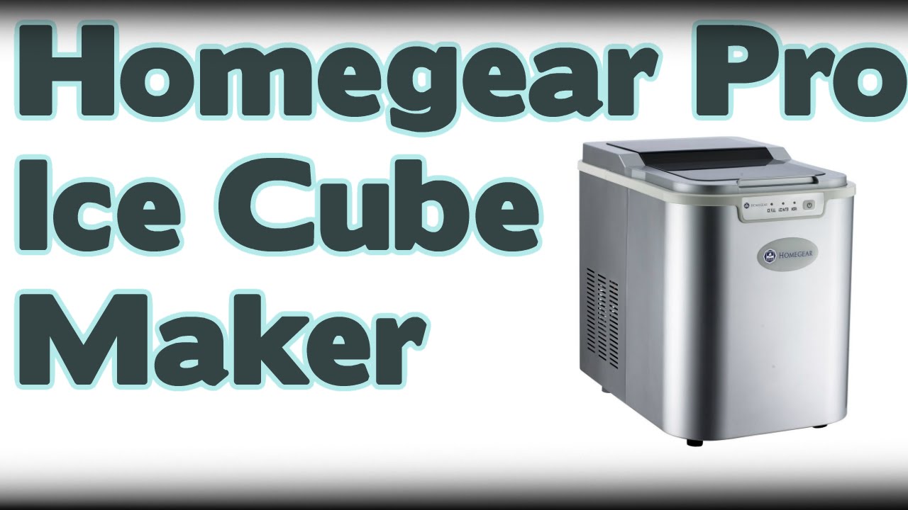 Homegear Pro Countertop Ice Cube Maker Home Ice Machine Youtube