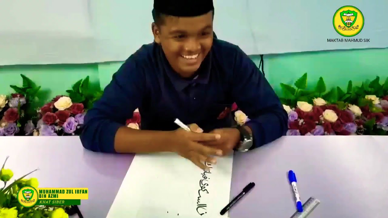 Tempat Ke 3 Acara Khat Siber Lelaki Maktab Mahmud Sik Youtube