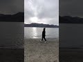 🌊 Walk on the Edge of Heaven — Pangong Lake Magic ✨🏔️#viral #love #like #travel #fyp #shorts