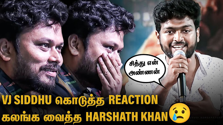 VJ Siddhu 😭 2 நாள் வெச்சு அடிச்சானுங்க பா 🙏 Harshath Khan Speech | Pradeep Dragon Prerelease Event