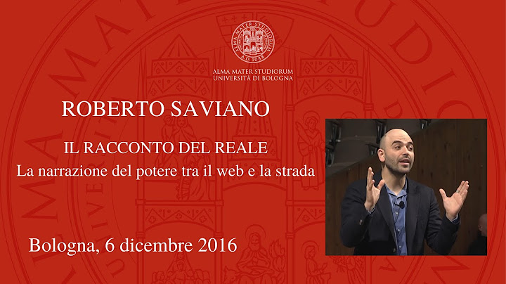 Roberto Saviano – Il racconto del reale. La narrazione del potere tra il web e la strada [integrale]