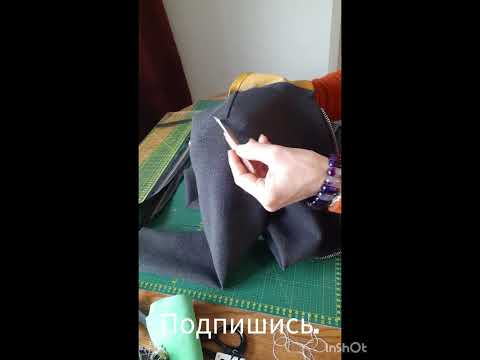 Для новичков. Как удалить намётку на рукаве платья из шерсти?