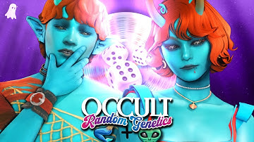 the sims 4 OCCULT random genetics challenge + GIVEAWAY