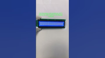 Manufacturer of 2402 character dot matrix LCD module, blue. #electronic