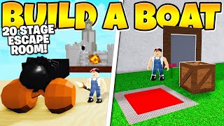20 STAGE ESCAPE ROOM *HARD* In Build a Boat! screenshot 5