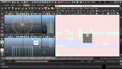 MAYA 3D ModellingTutorial - Creating a UV for a barrel part 1