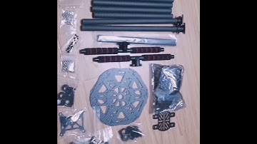 Hex6 X6-600 60mm Hexacopter Aircraft Frame Multicopter Glass Fiber Carbon with Landing Skid for FPV