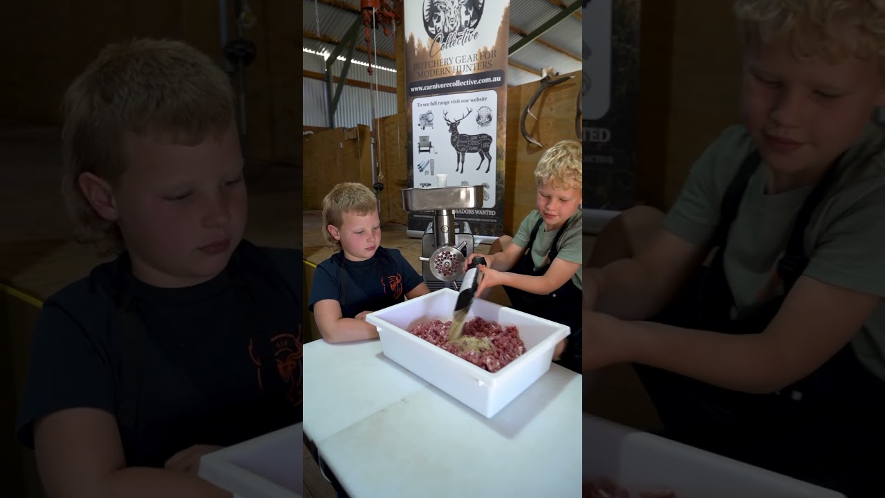 Carnivore Collective Sausage Making with the Kids