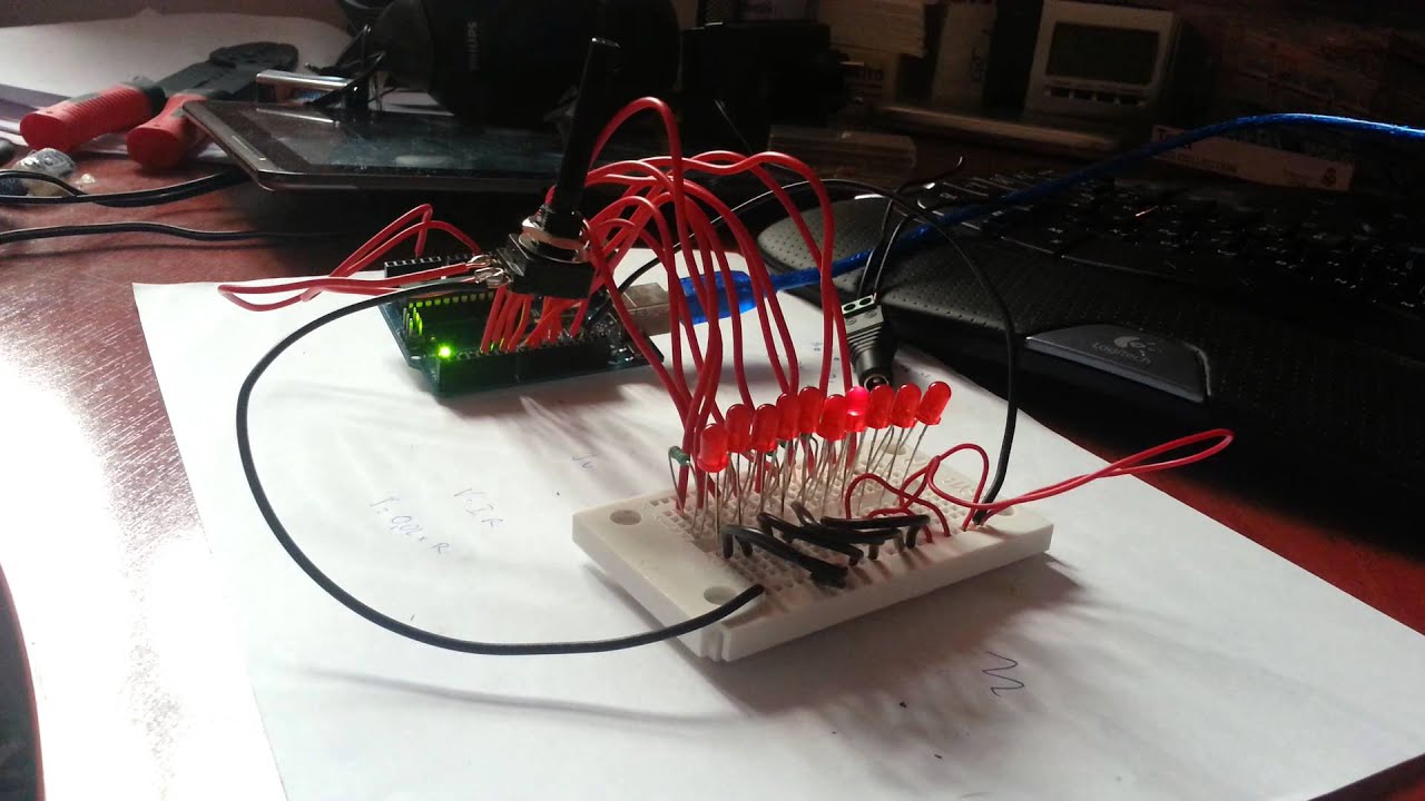 Arduino LED effect - KIT (knight rider) effect - YouTube