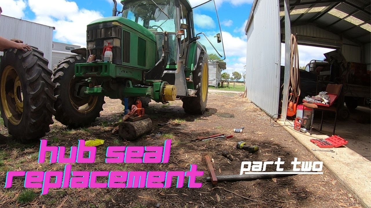 John Deere 6310 Front Hub Seal Replacement. Part Two - YouTube