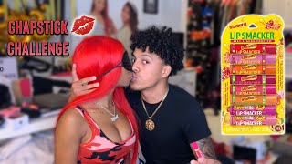 Chapstick Challenge w/ My Crush!