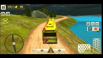 Drive The Bus 🥱🥱, Level 3 Of Modern Bus Simulator Offroad Journey Gameplay.