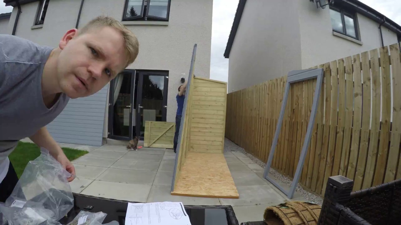 timelapse of putting a shed together - youtube