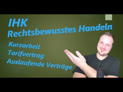 Kurzarbeit | Tarifverträge | Situationsaufgabe | RbH | IHK | Rechtsbewusstes Handeln | Dave Seller