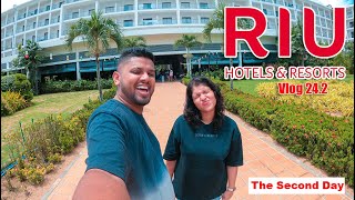 Riu Hotel Vlog 24.2 🏢 World She Travel❤️. Family එකත් එක්කම දෙවෙනි දවස🤟