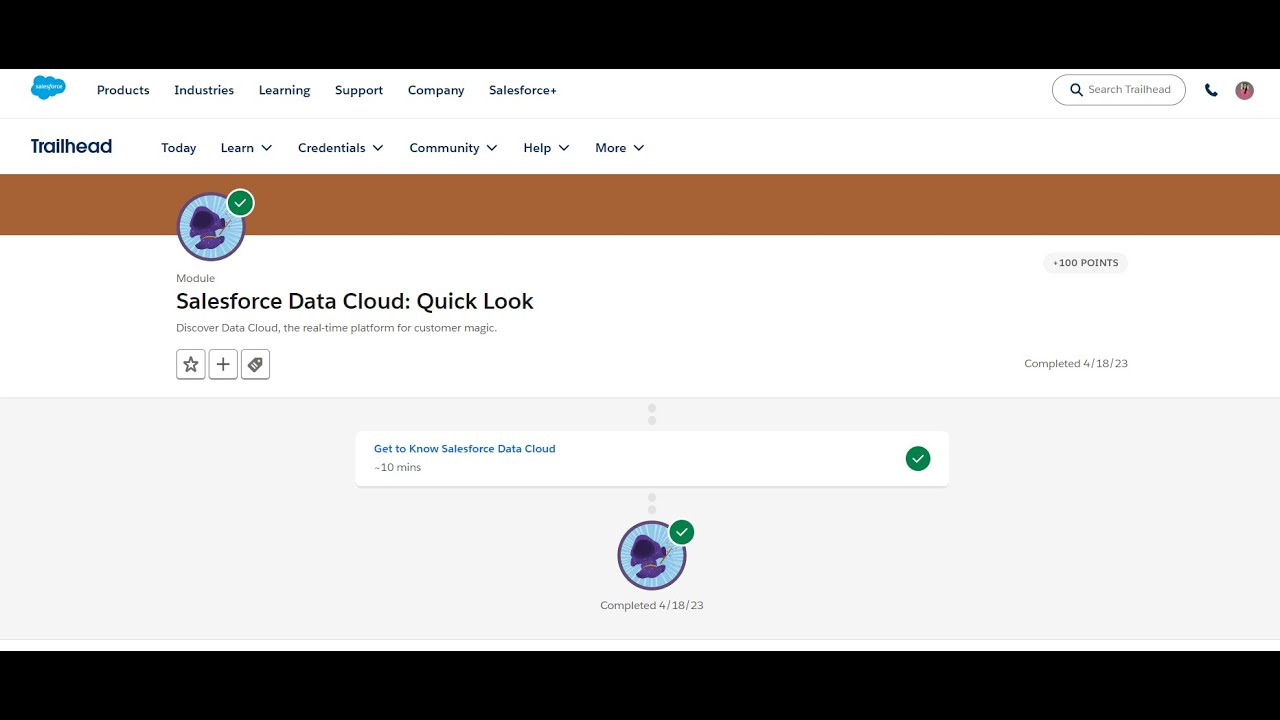 Salesforce Data Cloud : Quick Look Trailhead Answer #trailheadbadges ...