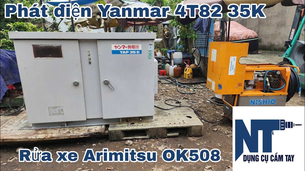 Phát điện Yanmar 35K 4TN82 , Rửa xe Arimitsu OK508 | LH 0914711438 | Ngày 16/11/2025