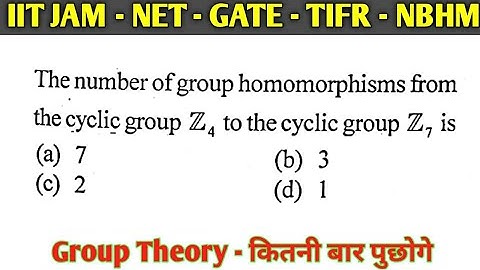 IIT JAM MATHEMATICS PREVIOUS YEARS QUESTION | GROUP THEORY | PROBLEM #17