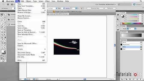 Adobe Illustrator CS5 Essentials Editing Existing Documents