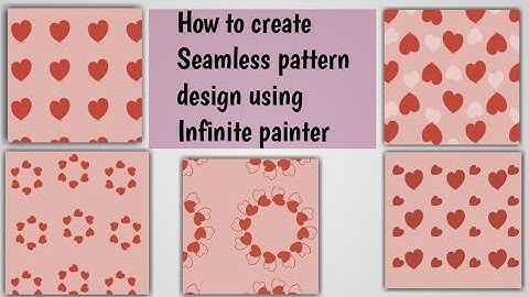 Create your own Seamless Patterns for Digital Products using Infinite painter | Mobile