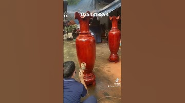 Hoàn thiện cặp lục bình 1m60 gỗ xà cừ đẹp. 11 triệu.☎️0354318894