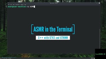 [ASMR] In the Terminal - C++ /w GTK3 & Vim - Making a Window.[No Talking] [Typing Sounds]