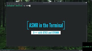 [ASMR] In the Terminal - C++ /w GTK3 & Vim - Making a Window.[No Talking] [Typing Sounds] screenshot 5