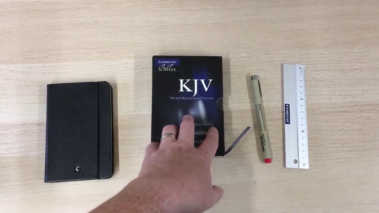 Cambridge KJV Pocket Reference Edition聖書 KJV Pocket Reference Edition Black French Morocco with zipper
