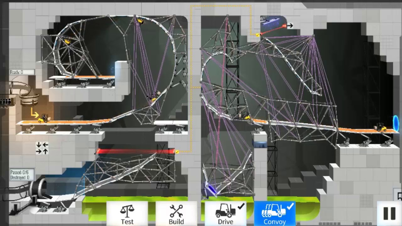 Bridge Constructor Portal Level 59 Walkthrough Youtube