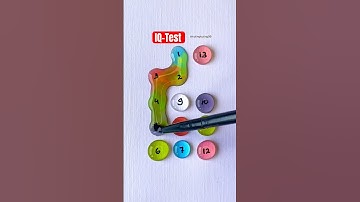 🔌Draw a checkered path with number 1 to 13 #game #iqtest #quiz #shorts #games #drawing #line #maths