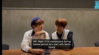 Minhee and Woobin First Impressions to Serim | Cravity Live