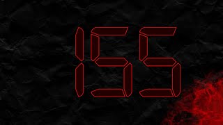 Countdown from 155 to 0 in RED