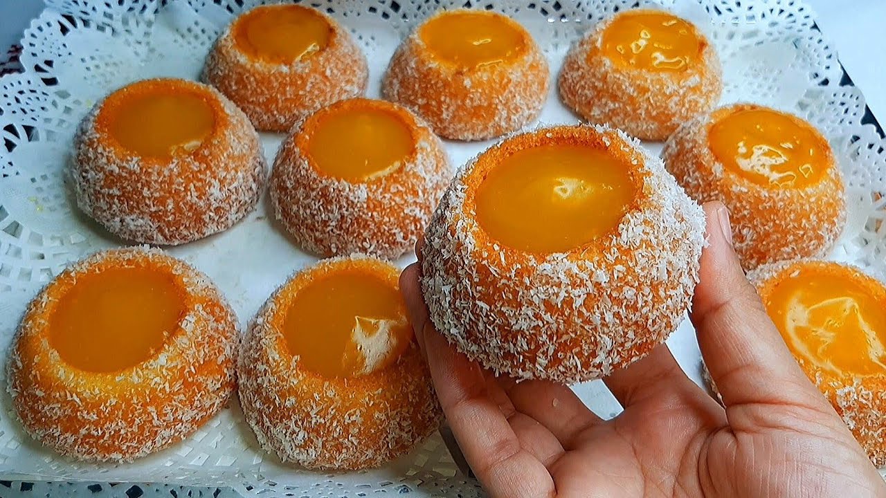 مستحيل تجربيهم ومتعاوديهمش ميني كيك بمذاق البرتقال🍊 بدون دقيق خفاف وهشاش من أرقى لي كيك وألذها